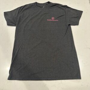Smith & Wesson Mens Respect Graphic T-Shirt Charcoal Grey Pink Revolver Medium